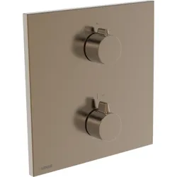 Hansa HANSAEASYMIX 8871 Fertigmontageset 8871906281 EasyMix, Sichtteil für einen Abgang, eckig Bronze gebürstet