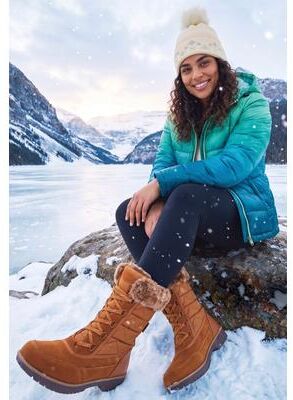 Women's The Eileen Waterproof Boot by Comfortview in Tan (Size 12 M)