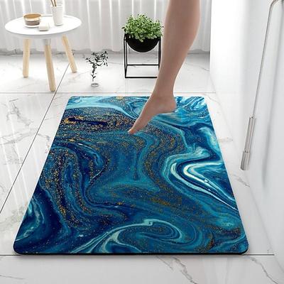 Kieselgur Badematte rutschfeste Marmor Muster super saugfähig Bad Teppich Fußmatte neues Design