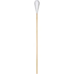 WATTESTÄBCHEN Holz 15 cm großer Kopf steril 50X2 St