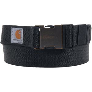 Carhartt Gürtel Rugged Flex Nylon Webbing Belt, schwarz, mit Schnellverschluss, aus Nylon, Größe M, Länge 107 cm
