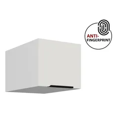 Küchen Aufsatzschrank 40 Küche ARIA Weiss + Weiss Küchenzeile Anti Fingerprint