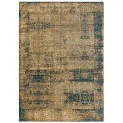 benuta Nest Flachgewebeteppich Frencie Beige 80x165 cm - Vintage-Stil Teppich im Used-Look