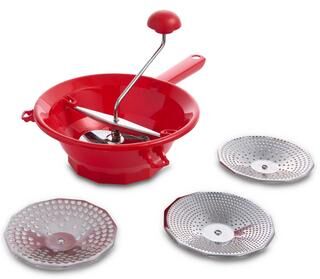 Fante's Fantes Fruit Vegetable Mill, 4 Disc Blades, Made in Italy, 2.85-Quart Capacity, The Italian Market Original since 1906