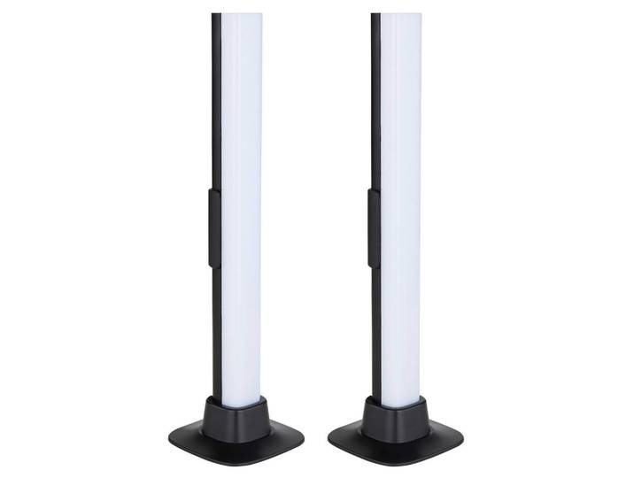 Globo LED-Tischleuchte 2er Set, Opal, Kunststoff, 3x32.5x3 cm, Farbwechsler, Farben fixierbar, mit Schalter, Smartphone-Steuerung, Lampen & Leuchten, LED Beleuchtung, LED-Tischleuchten