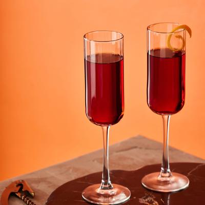 Libbey Paneled Champagne Flute Glasses, 7.5-ounce, Set of 4 - Set of 4