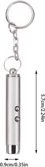Inspire Curations ChaseBeam Interactive Cat Laser Pointer silver