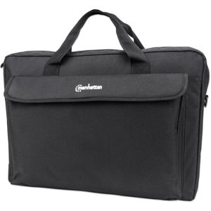 Manhattan Laptoptasche London, schwarz, wasserabweisend, Polyester, bis 17,3 Zoll