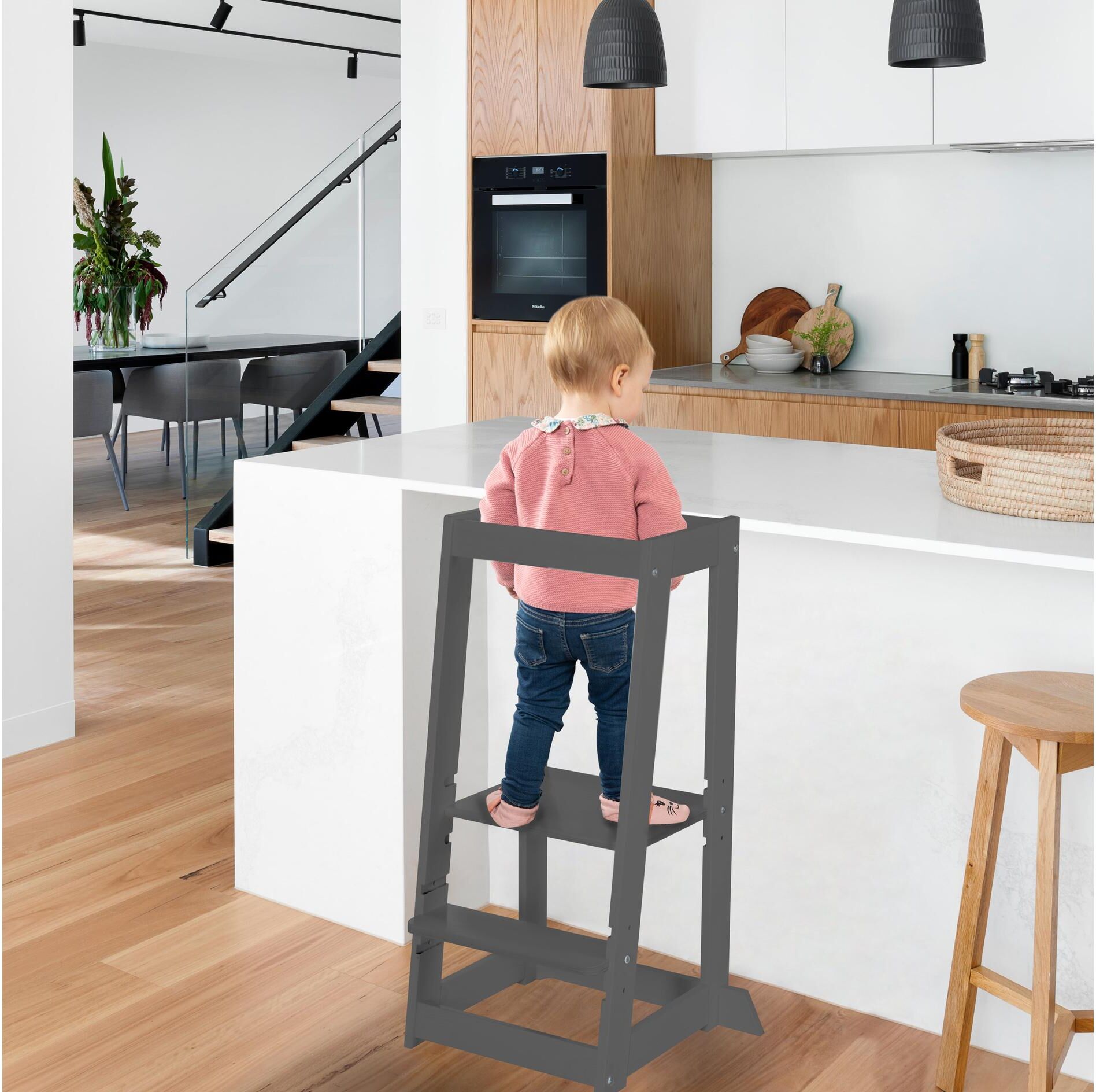 Hochstuhl ROBA "Monti Step", Baby, anthrazit, Stühle Hochstuhl anthrazit Einheitsgröße
