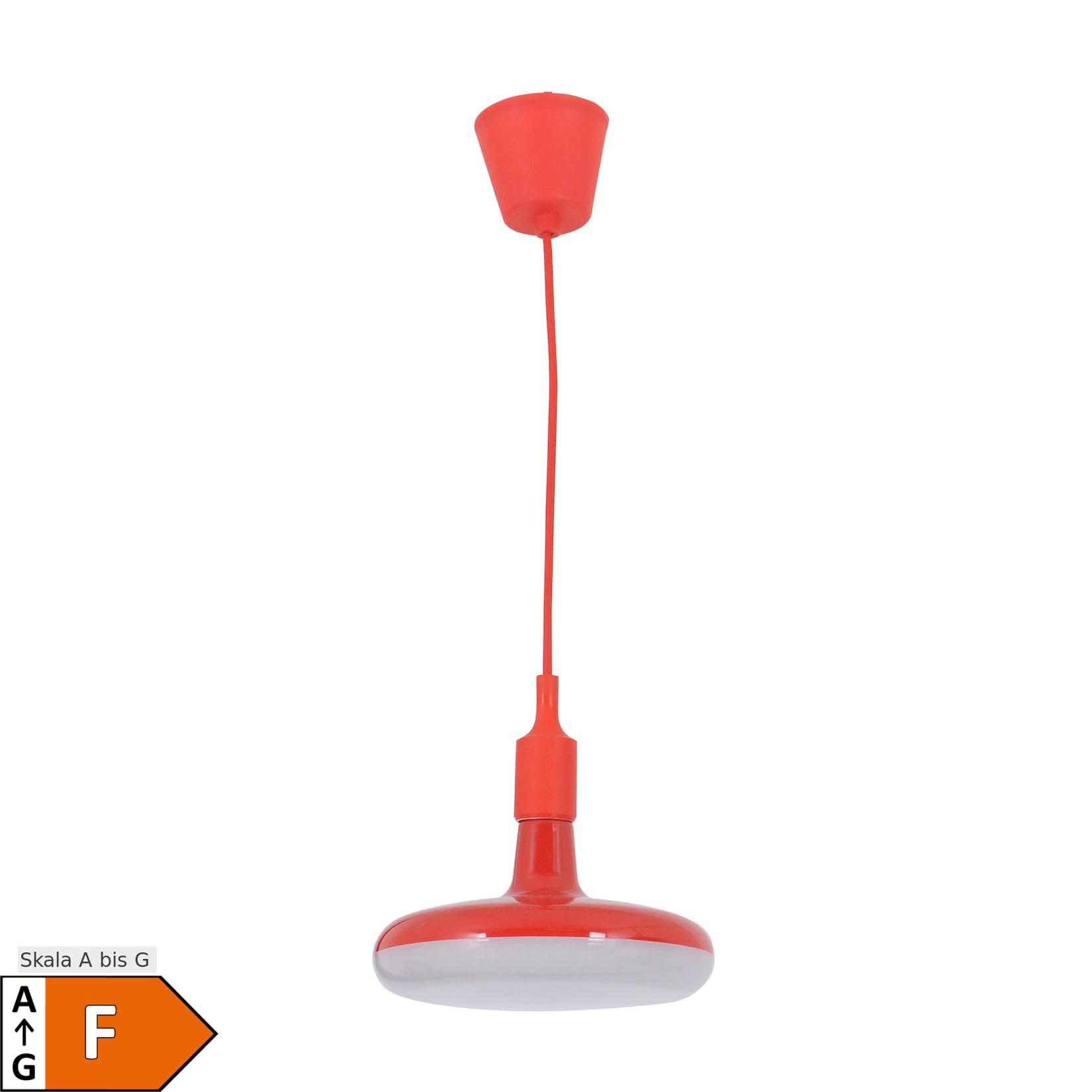 Näve Pendelleuchte "UFO" inkl. E27 / Ø: 22cm rot