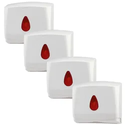 4 PlastiQline Papierhandtuchspender MINI - Kunststoff - weiß - Handtuchspender