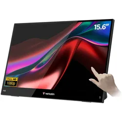 Verbatim Portable 15.6" FHD Touch Monitor LIGHT Tragbarer Monitor Schwarz 39,6 cm (15.6") LCD 1920 x 1080 Pixel