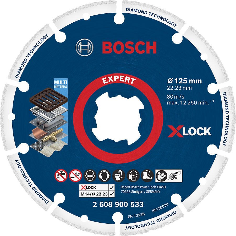 BOSCH Trennscheibe EXPERT Diamond Metal Wheel X-LOCK 2608900533