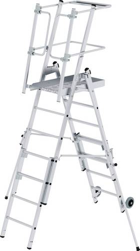 MUNK Günzburger Steigtechnik 52535 Aluminium Plattformleiter Montage mit Werkzeug