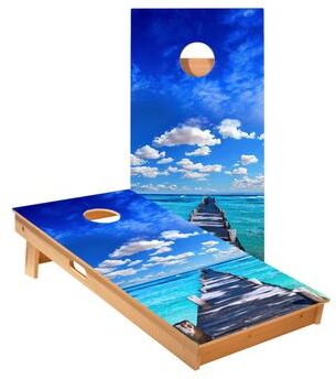 Skip's Garage Ocean Boardwalk Cornhole Boards