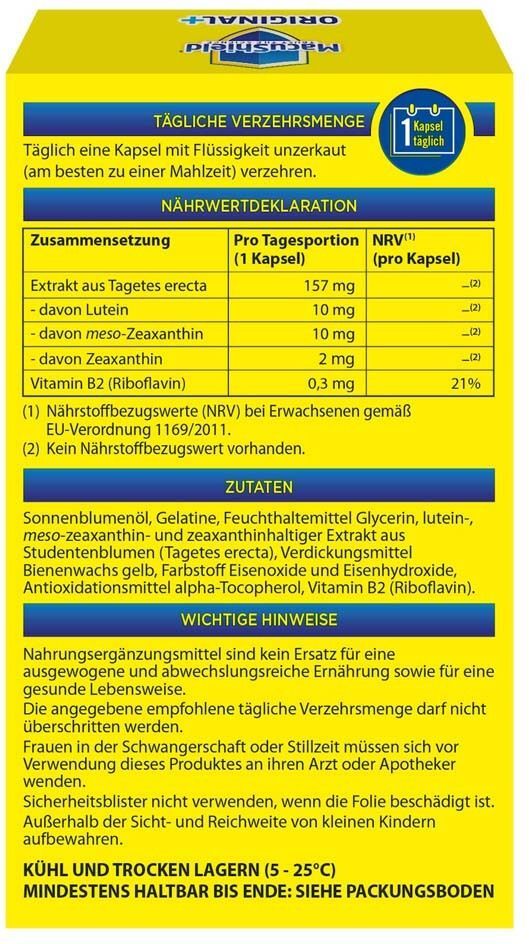 Macushield Original+ 30-Tage Weichkapseln 30 St