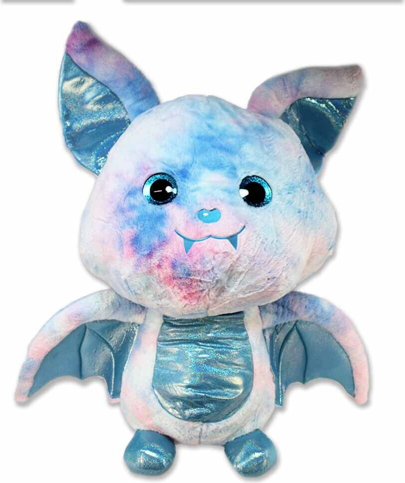 Bemiro Fledermaus XXL Plüsch blau-bunt, 80 cm