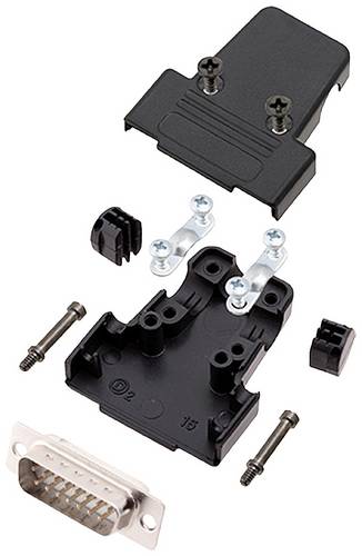 Encitech TRI-P-15-DBP-W-K 6355-8036-02 D-SUB Stiftleisten-Set 180° Polzahl: 15 Lötkelch