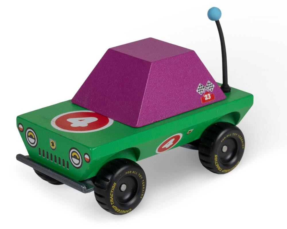 Candylab speelgoedauto Candycar model Toon Dundee Green klassiek design