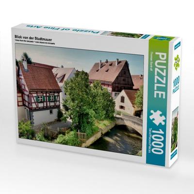 CALVENDO Puzzle Blick von der Stadtmauer | 1000 Teile Lege-Größe 64x48cm Foto-Puzzle für glückliche Stunden