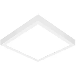 Frisch-Licht LED Aufbau-Panel, IP44 IK07, eckig, flach, opal, DALI dimmbar, weiß, 48x48cm, 19W 4000K 2300lm FL-ABP2040A.2384DA