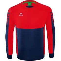erima Six Wings Sweatshirt new navy/rot 164