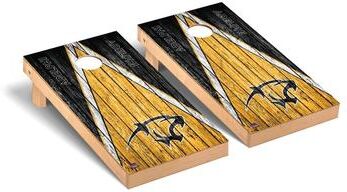 Skip's Garage Adelphi Panthers Weathered Cornhole Board Set