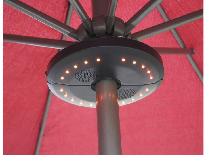 Eclairage de jardin \ Umbrella\ pour parasol - Enceinte arceau