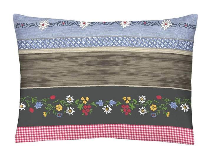 Kissenbezug HOME FASHION Home Fashion Kopfkissenbezug Kuhglocken Satin , weiss (mehrfarbig), B/L: 65cm x 100cm, Kissenbezüge, Kissenbezug