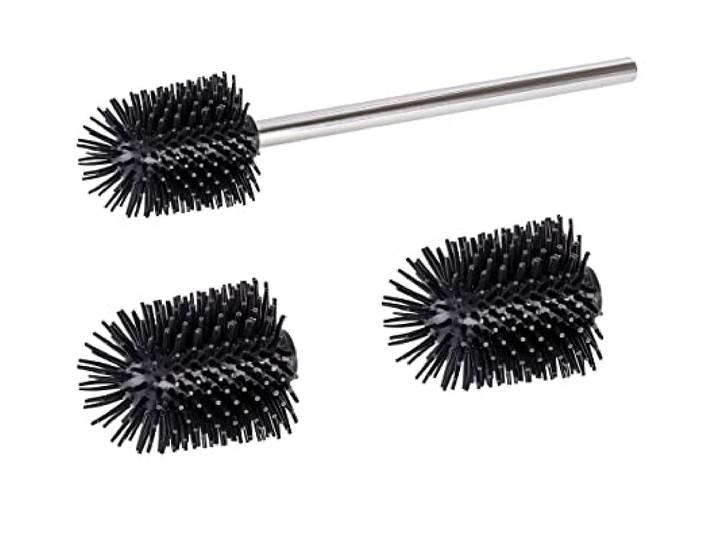 WENKO WC-Bürsten & Halter Set Glänzend Silikon 7.5x35x7.5cm