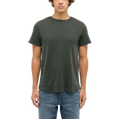 T-Shirt MUSTANG "MU-Allen", Herren, Gr. XXL, grün (climbing ivy), Jersey, Obermaterial: 100% Baumwolle, unifarben, slim fit normal, Rundhals, Shirts T-Shirt, Slim fit