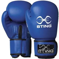 STING Handschuhe Sting IBA Wettkampf Boxhandschuhe, Größe 12 in Blau Blau