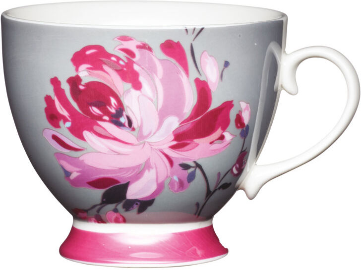 KitchenCraft Flower Bone China Mug Pink;Gray 12