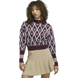 adidas Golf Originals Pullover Turtleneck, bordeaux/hellblau/weiß