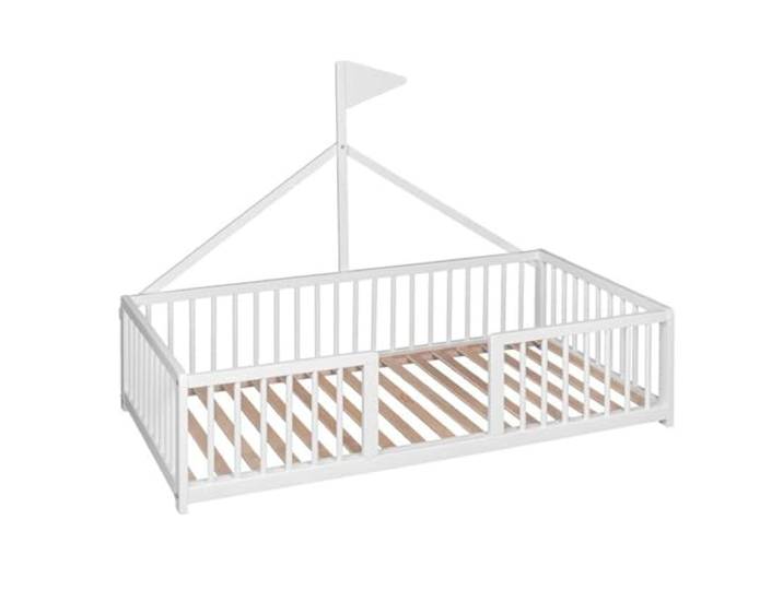 COOL · DREAMS Apache Wonderland Montessori Teepee Kinderbett, 140 x 70 cm, Buche und Weiß