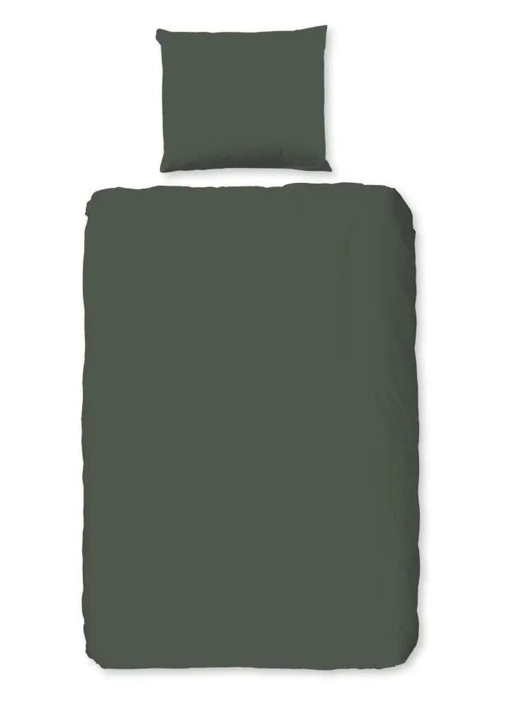 Pure Dekbedovertrek Uni Groen - 140 x 220 cm - 100% Polyester Microvezel