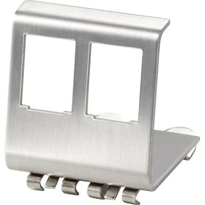 Renkforce Hutschienenadapter 2-fach Weiß, Edelstahl