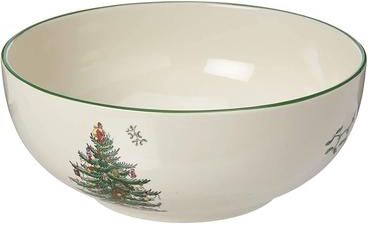 "Spode Christmas Tree Fruit Salad Bowl - 5.5"" D x 2.75"" H"