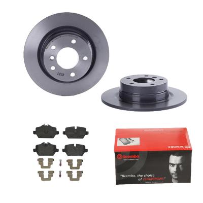 BREMBO Bremsensatz, Scheibenbremse 1420-54141 Hinterachse voll 296mm 10mm für BMW