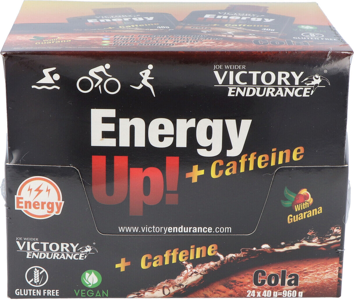 Weider victory endurance energy up gel +cafeina cola 24ud