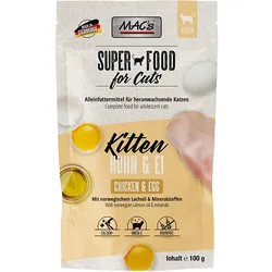 MAC ́s CAT Pouchpack Kitten Huhn & Ei 12x100 g