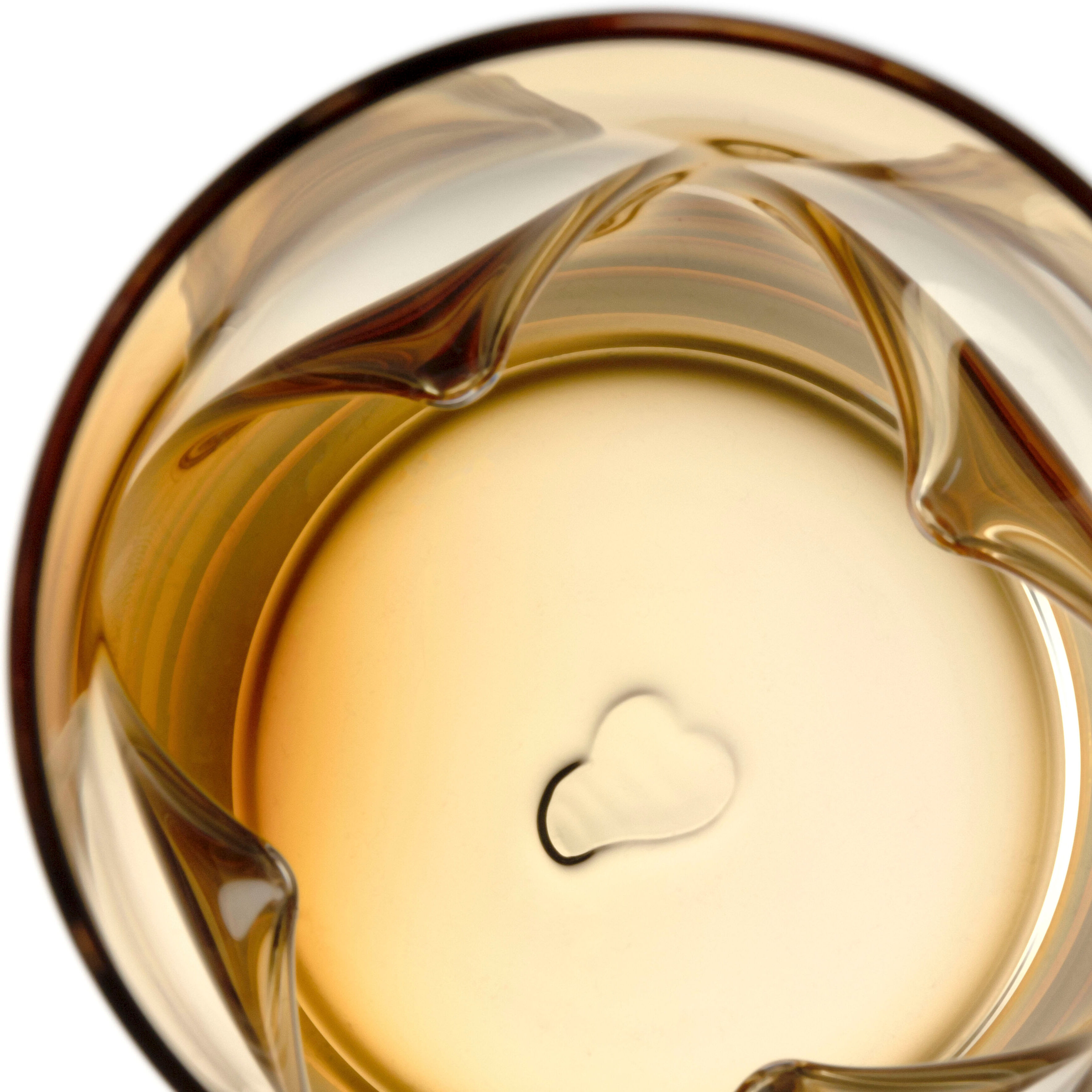 Longdrinkglas LEONARDO "VESUVIO", gelb (amber), H:14cm Ø:7cm, Glas, Trinkgefäße, Longdrinkglas, 330 ml, 4-teilig