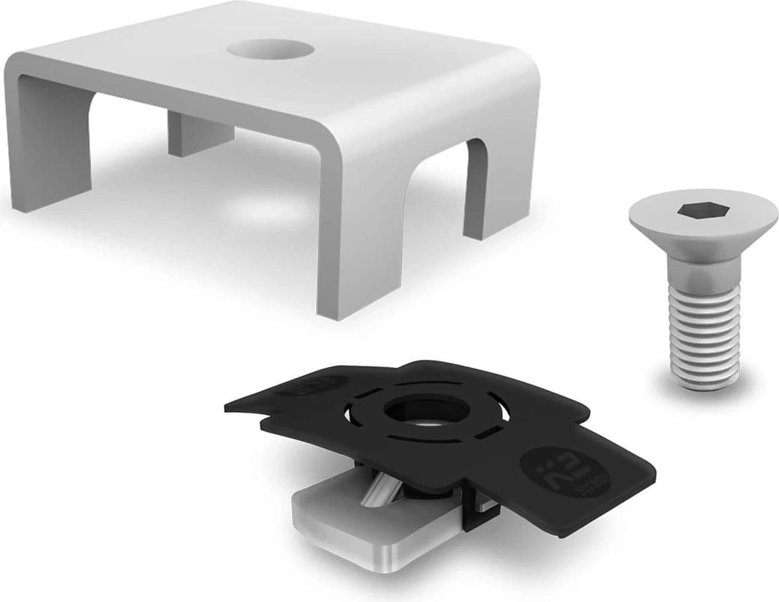 K2 Systems Bevestigingsgereedschap voor montage op rail, Aluminium, Zwart/Grijs