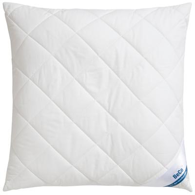 Microfaserkissen BECO "BeCo Greenfirst gestepptes Kopfkissen 40x80 & 80x80cm", weiß, B:80cm L:80cm, Obermaterial: 100% Polyester, Kopfkissen
