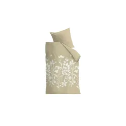 Beddinghouse Baumwoll-Bettwäsche  Plant , beige , Maße (cm): B: 135