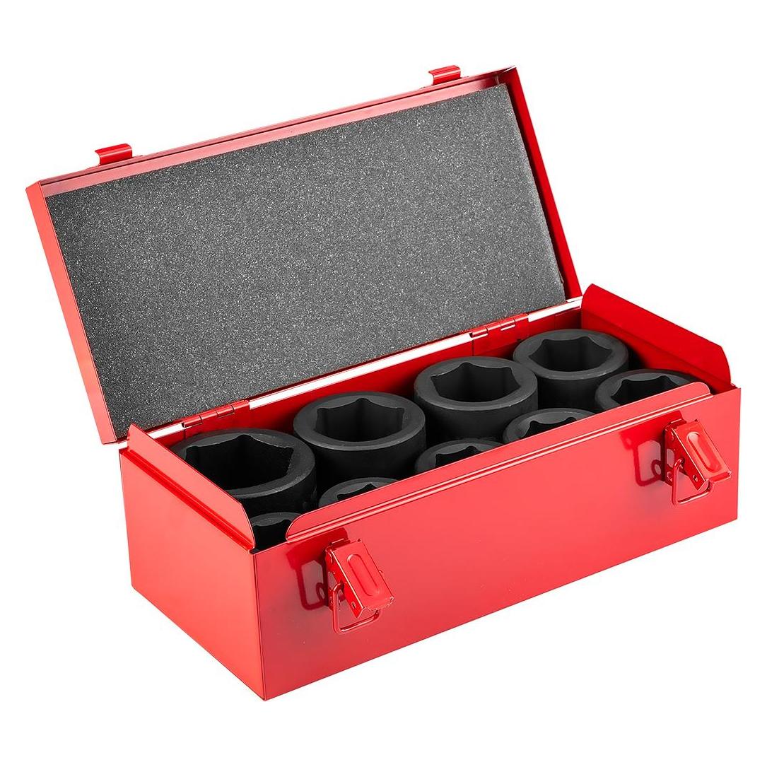 Topex 9tlg. Schlagnüsse Set 1", CrMo, 27 bis 50 mm (1") (12-105)