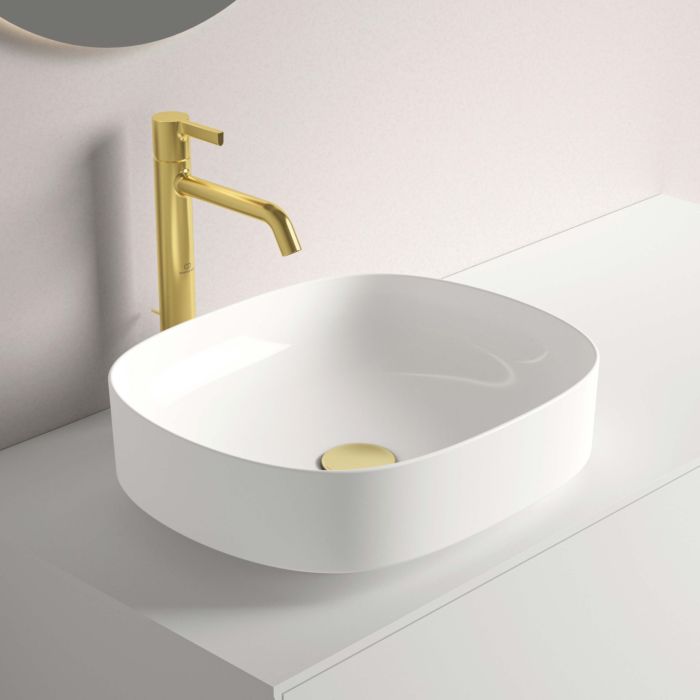 Ideal Standard X Aufsatzschale T440001 ohne Überlauf, ohne Hahnloch, 450 x 380 x 155 mm, weiß