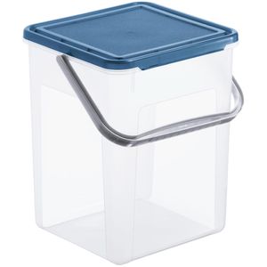 Rotho Aufbewahrungsbox Basic 9L Waschmittelbox, für 5kg, mit Deckel, Kunststoff, 22 x 23 x 27cm