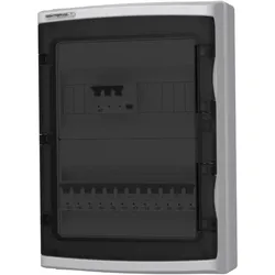 Modulverteiler HI-S/FI IP65 mit Fehlerstrom- und Leitungsschutzschaltern Elektroverteiler 12xB16 40A Doktorvolt DV-9122-HI