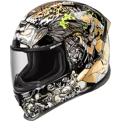 Icon Airframe Pro Aztec Nine, Integralhelm - Schwarz/Weiß/Gold - XL